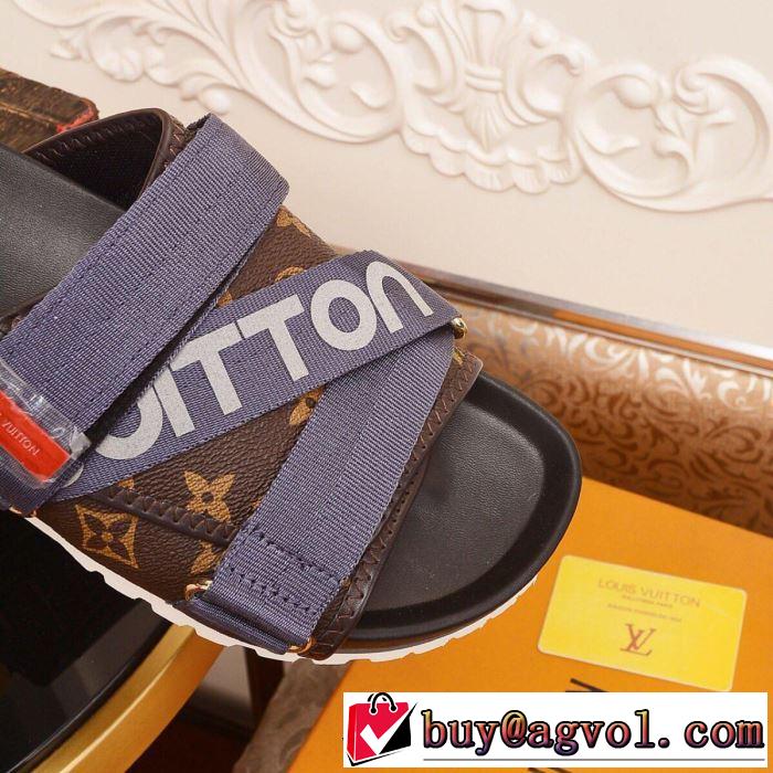 2色可選 2019夏色っぽさ サンダル 夏の王道　適度な上品さ ルイ ヴィトン LOUIS VUITTON オシャレアイテム 