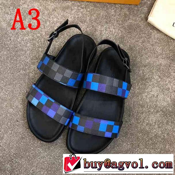  4色可選 おすすめ大人かわいい着こなし ルイ ヴィトン LOUIS VUITTON 2019即旬な装いに  サンダル きちんと感が抜群