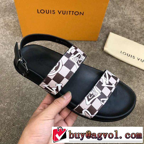  4色可選 おすすめ大人かわいい着こなし ルイ ヴィトン LOUIS VUITTON 2019即旬な装いに  サンダル きちんと感が抜群