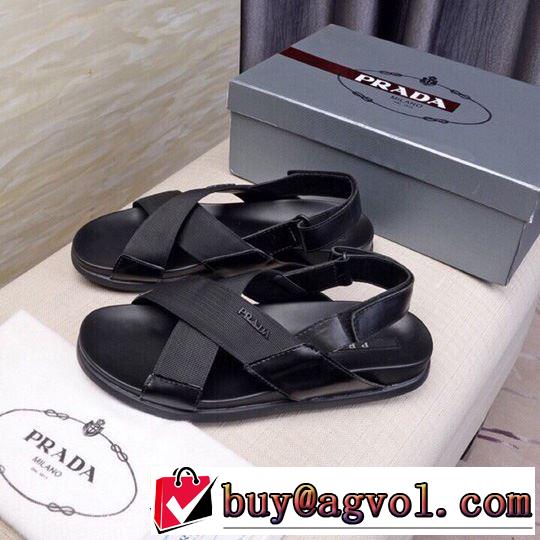 プラダ PRADA ちょっと大人の印象 サンダル 夏に良く似合うちょっと新品  2019年春夏流行ファッション 