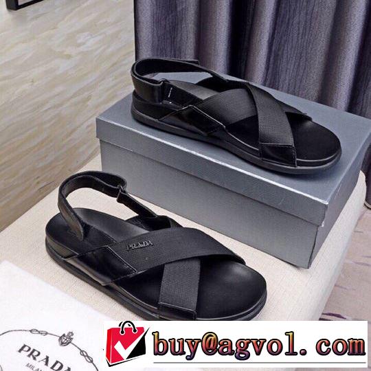  プラダ PRADA ちょっと大人の印象 サンダル 夏に良く似合うちょっと新品  2019年春夏流行ファッション