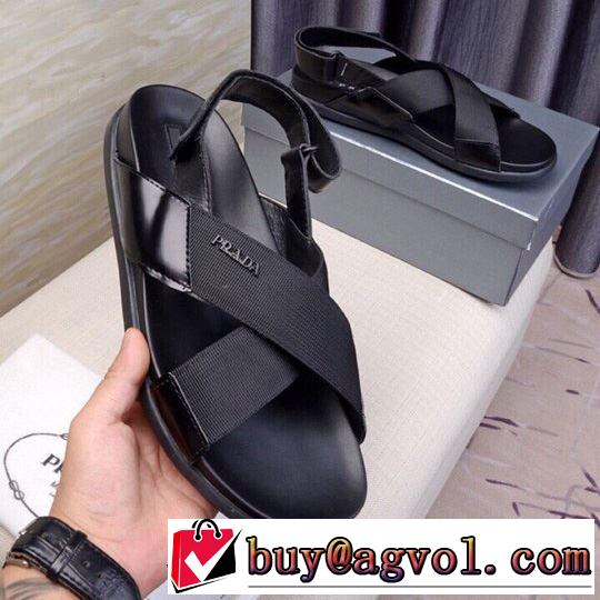 プラダ PRADA ちょっと大人の印象 サンダル 夏に良く似合うちょっと新品  2019年春夏流行ファッション 