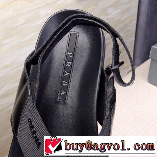 プラダ PRADA ちょっと大人の印象 サンダル 夏に良く似合うちょっと新品  2019年春夏流行ファッション 