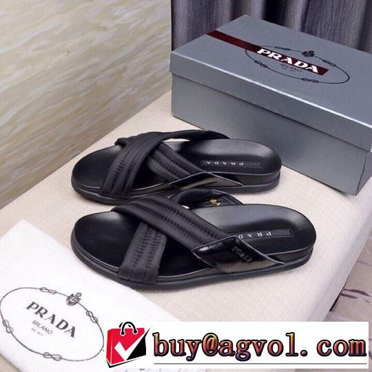 夏のコーデには欠かせない サンダル リラックス感のある着こなし プラダ PRADA 2019夏ファション新品 