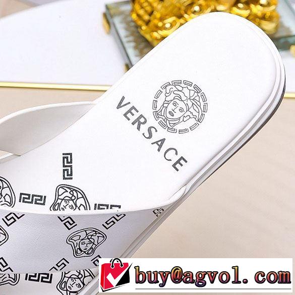  2019春夏も引き続き人気セール サンダル 夏らしい爽やかさ  ヴェルサーチVERSACE オシャレな印象に 2色可選 春夏らしい華やか