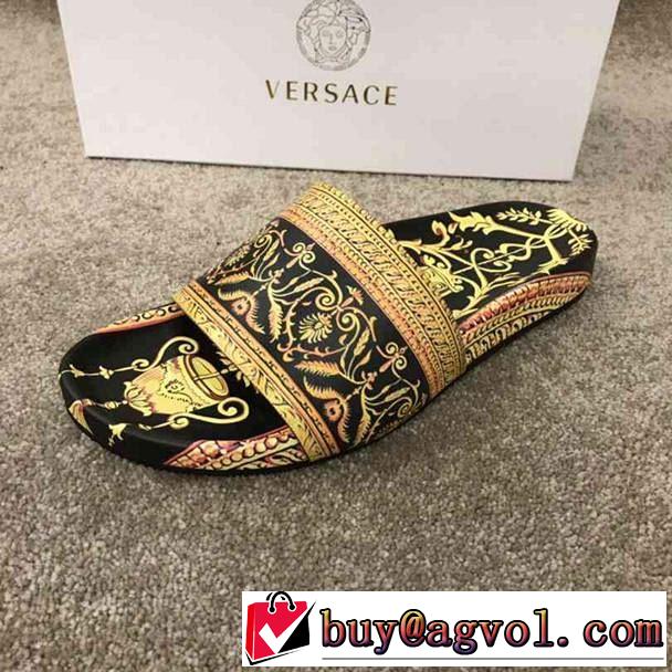 ヴェルサーチVERSACE ぐっと鮮度がアップ サンダル  2019年春夏シーズンの人気 クラシカルな雰囲気  2色可選 