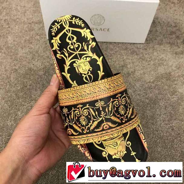ヴェルサーチVERSACE ぐっと鮮度がアップ サンダル  2019年春夏シーズンの人気 クラシカルな雰囲気  2色可選 