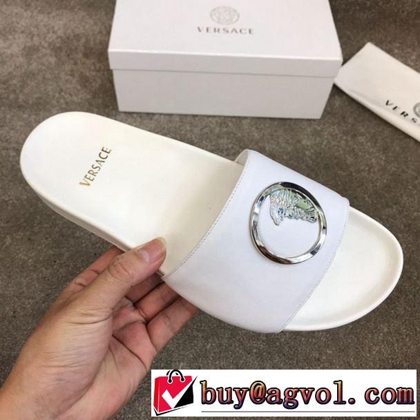  サンダル 春夏を感じさせる  ヴェルサーチ大人っぽいファション感 VERSACE 2色可選 2019春夏の大注目トレンド