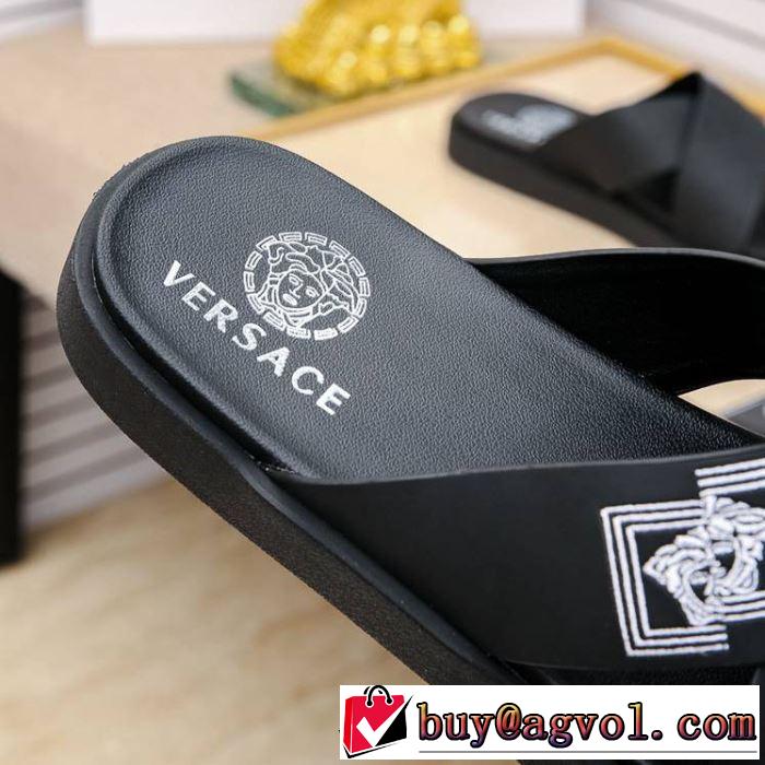  2019春夏も引き続き人気セール オシャレ上級者に  サンダル 2色可選  ヴェルサーチVERSACE オシャレ印象で人気の高い