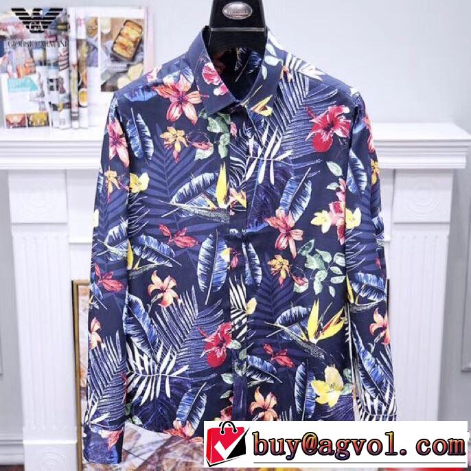 2色可選  知的優秀アイテム 長袖 /ロンT/ロングT/ロングTシャツ2019年春夏流行ファッション  アルマーニ ARMANI