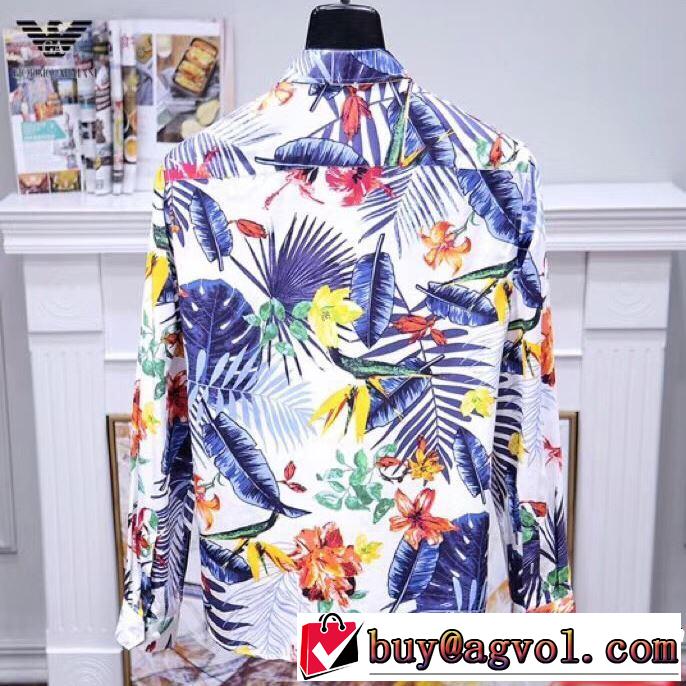 2色可選  知的優秀アイテム 長袖 /ロンT/ロングT/ロングTシャツ2019年春夏流行ファッション  アルマーニ ARMANI