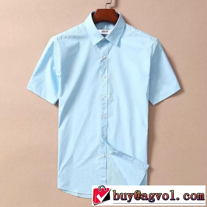 夏に良く似合うちょっと新品 アルマーニ2019年春夏シーズンの人気 ARMANI 4色可選  シャツ