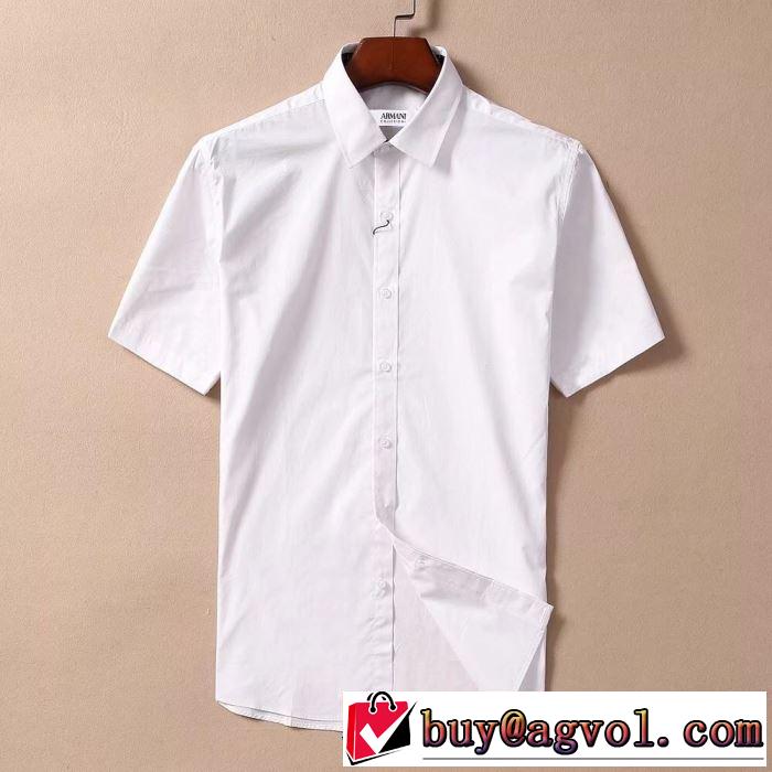 夏に良く似合うちょっと新品 アルマーニ2019年春夏シーズンの人気 ARMANI 4色可選  シャツ
