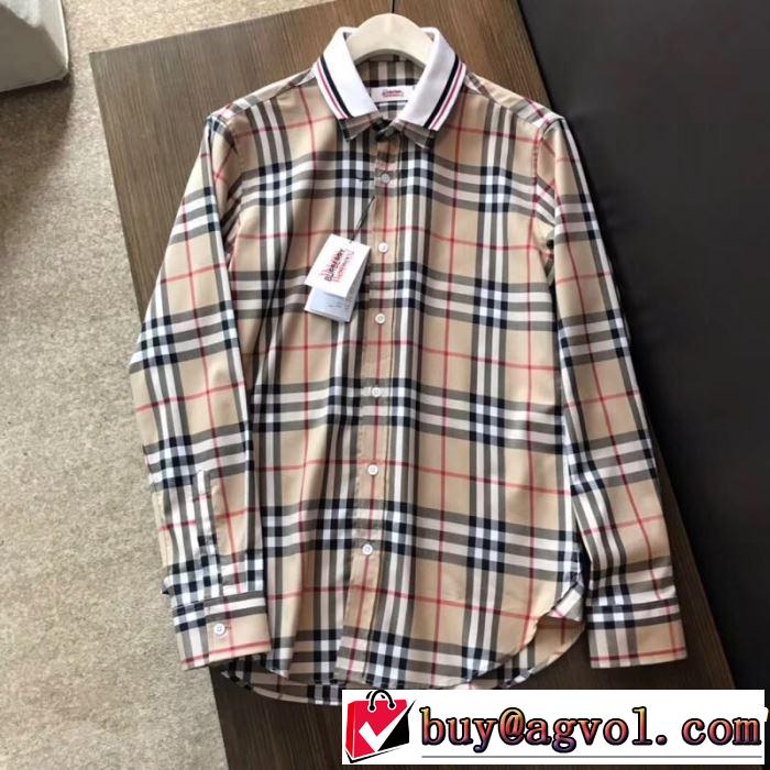  夏の大人カジュアルスタイル 長袖 /ロンT/ロングT/ロングTシャツ 2019春夏も引き続き人気セール バーバリー BURBERRY 2色可選 