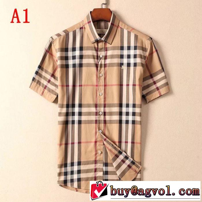  BURBERRY 2色可選 夏先に大活躍するシャツ 毎年トレンドアイテムが出る バーバリー2019春夏のトレンド新商品