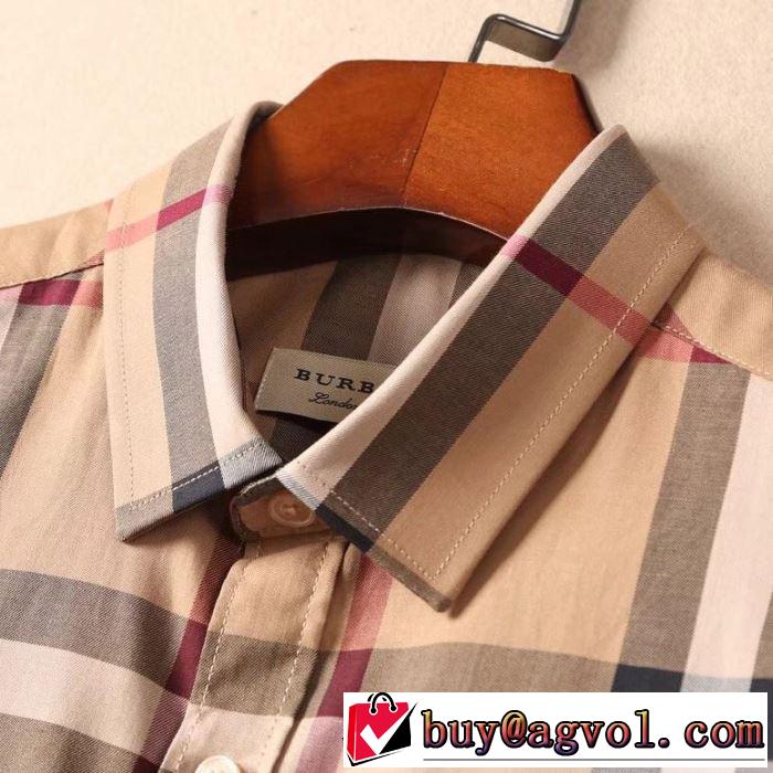 BURBERRY 2色可選 夏先に大活躍するシャツ 毎年トレンドアイテムが出る バーバリー2019春夏のトレンド新商品