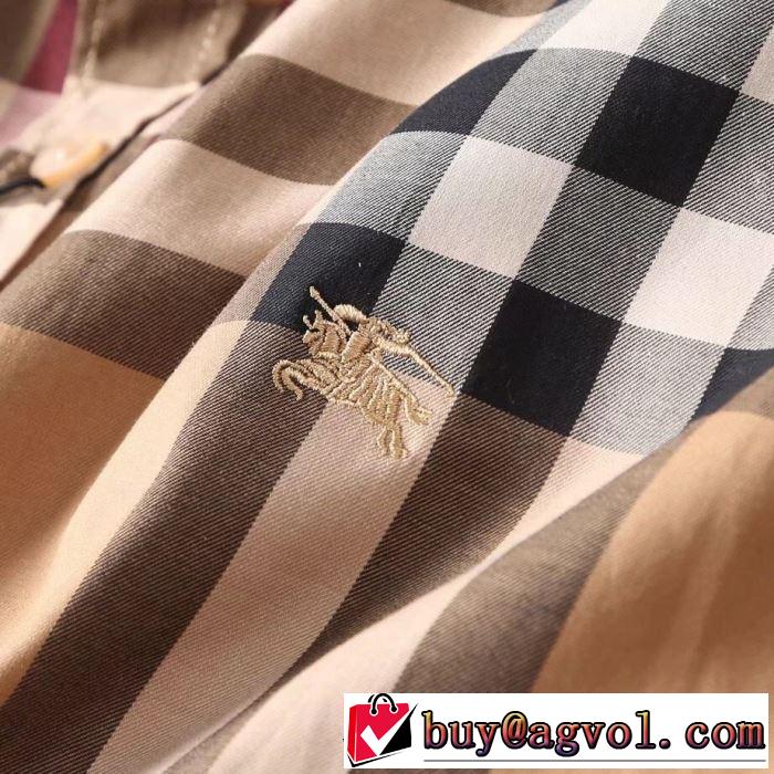 BURBERRY 2色可選 夏先に大活躍するシャツ 毎年トレンドアイテムが出る バーバリー2019春夏のトレンド新商品
