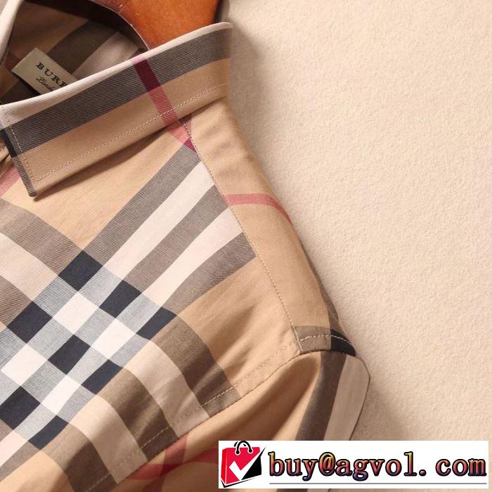 BURBERRY 2色可選 夏先に大活躍するシャツ 毎年トレンドアイテムが出る バーバリー2019春夏のトレンド新商品