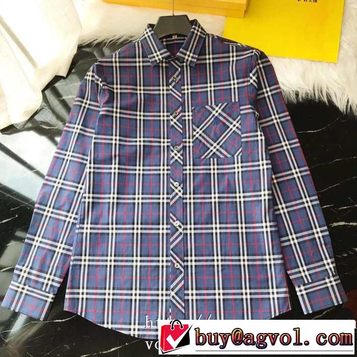 バーバリー BURBERRY シャツ 2色可選 2019-20秋冬トレンドファッション オシャレスタイルが今年流