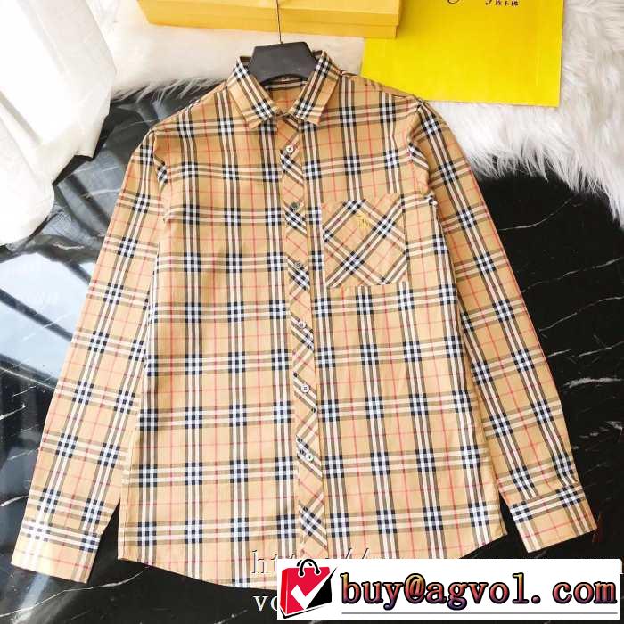 バーバリー BURBERRY シャツ 2色可選 2019-20秋冬トレンドファッション オシャレスタイルが今年流
