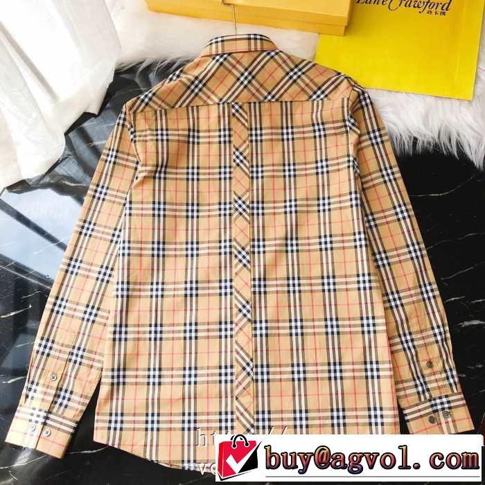 バーバリー BURBERRY シャツ 2色可選 2019-20秋冬トレンドファッション オシャレスタイルが今年流