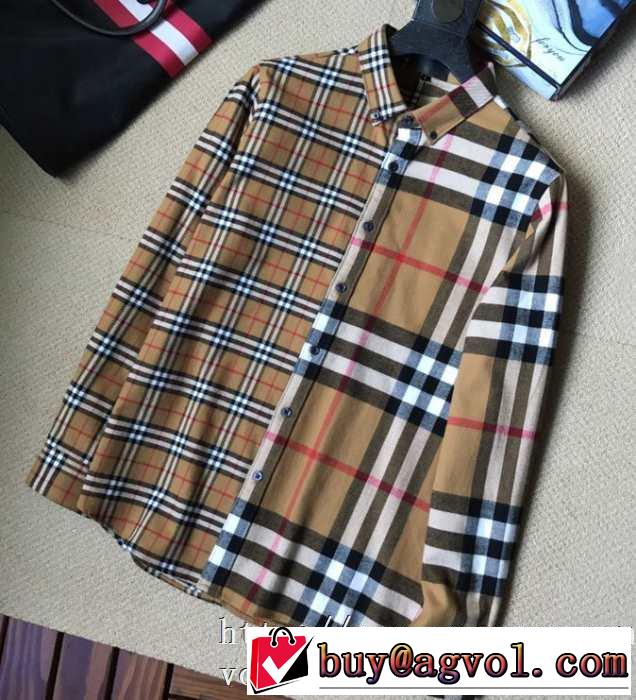 2019トレンドカラー秋冬セール バーバリー BURBERRY シャツ  秋冬ファッションコーディネート