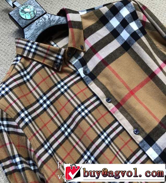 2019トレンドカラー秋冬セール バーバリー BURBERRY シャツ  秋冬ファッションコーディネート
