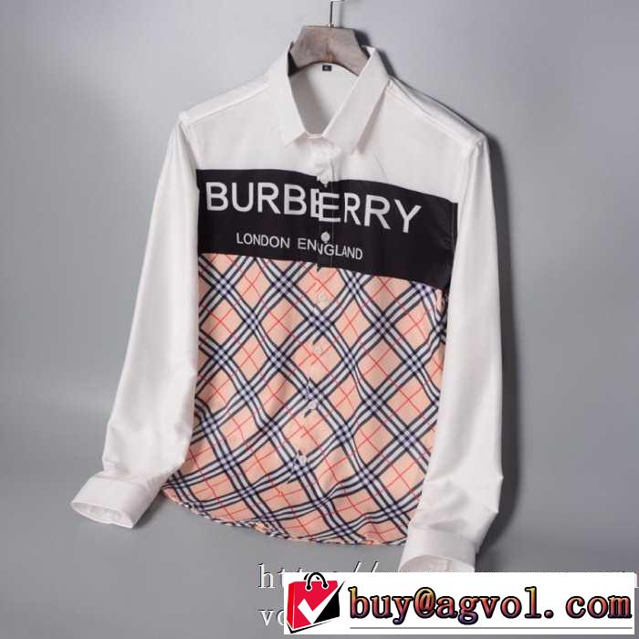 バーバリー BURBERRY シャツ 2色可選 速報！2019年秋ファッショントレンド 人気ブランドの秋冬新色