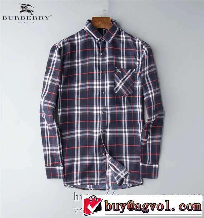 バーバリー BURBERRY シャツ 2色可選 秋冬とれんど新品目立ち 2019-20秋冬取り入れやすい