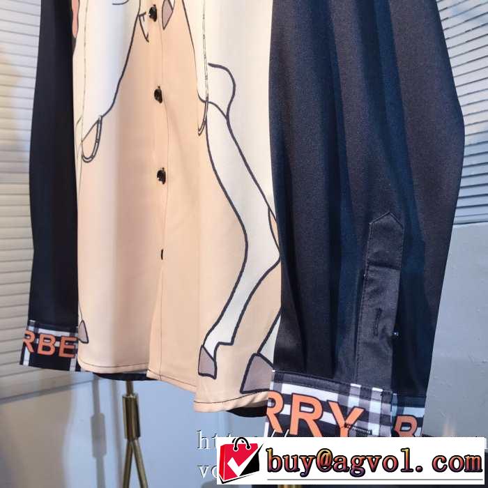 バーバリー BURBERRY シャツ 2色可選 2019トレンドアイテム激安 秋こそ楽しめるアイテム