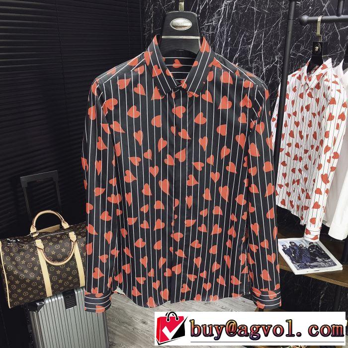 2色可選 大人の余裕が漂う ドルチェ＆ガッバーナ Dolce&Gabbana 長袖 /ロンT/ロングT/ロングTシャツ【2019春夏】最新コレクション
