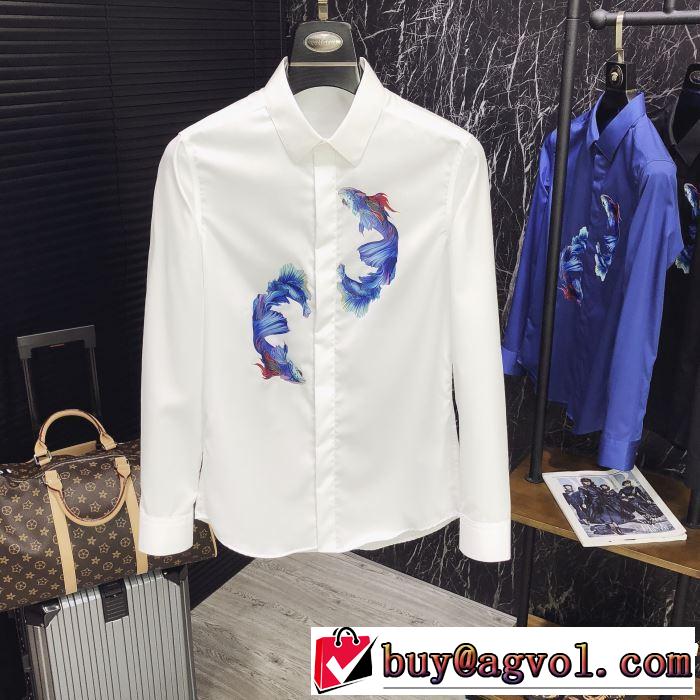 ちょっと大人の印象 長袖 /ロンT/ロングT/ロングTシャツ 4色可選 2019年最新ファッション ドルチェ＆ガッバーナ Dolce&Gabbana 
