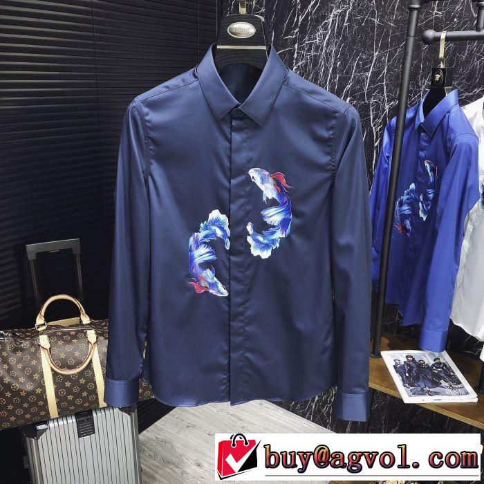 ちょっと大人の印象 長袖 /ロンT/ロングT/ロングTシャツ 4色可選 2019年最新ファッション ドルチェ＆ガッバーナ Dolce&Gabbana