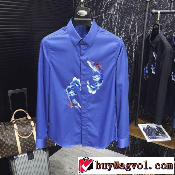 ちょっと大人の印象 長袖 /ロンT/ロングT/ロングTシャツ 4色可選 2019年最新ファッション ドルチェ＆ガッバーナ Dolce&Gabbana