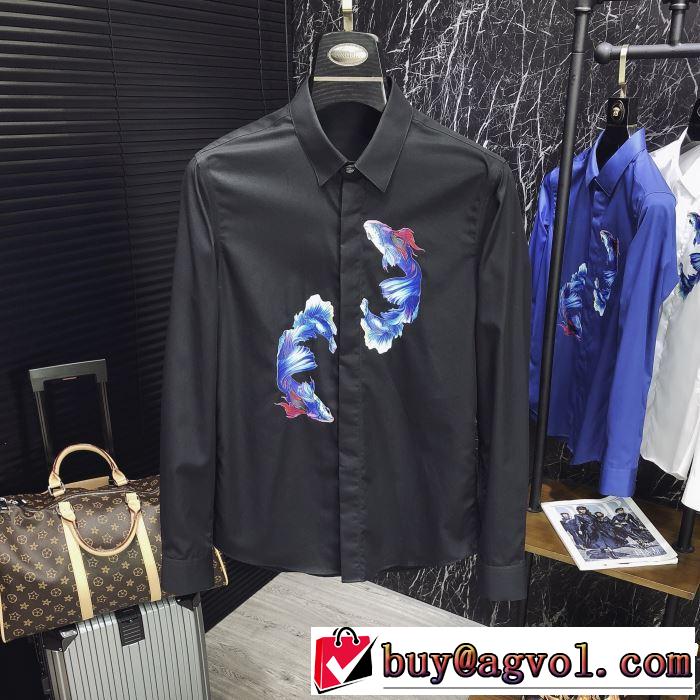 ちょっと大人の印象 長袖 /ロンT/ロングT/ロングTシャツ 4色可選 2019年最新ファッション ドルチェ＆ガッバーナ Dolce&Gabbana