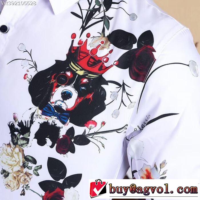 2019年夏の一押しファッションアイテム ドルチェ＆ガッバーナ Dolce&Gabbana  今季流行りの人気新作 長袖 /ロンT/ロングT/ロングTシャツ