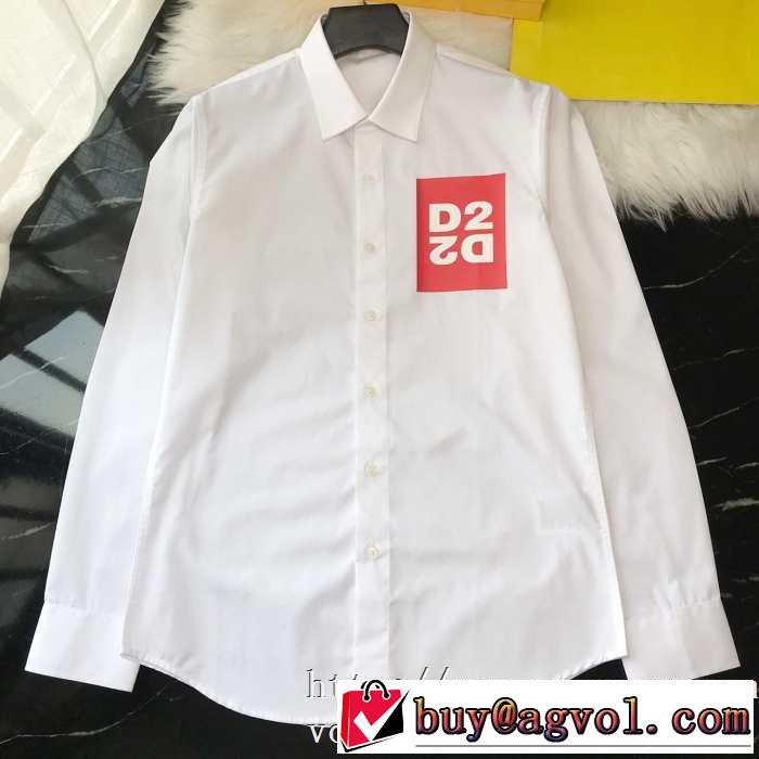 2020トレンド メンズ シャツ コーデ ディースクエアード コピー DSQUARED2激安 長袖シャツ ゆったりきれいめカジュアルトップス