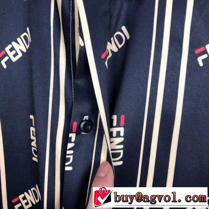 シャツ フェンディ 《2019年》今、注目のストリート FENDI 魅力的なカラー使い 2色可選 着回し力も抜群です！