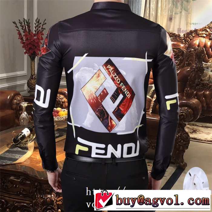 おススメの秋冬アイテムをCHECK 2019トレンド秋冬おすすめ安い フェンディ FENDI シャツ 2色可選
