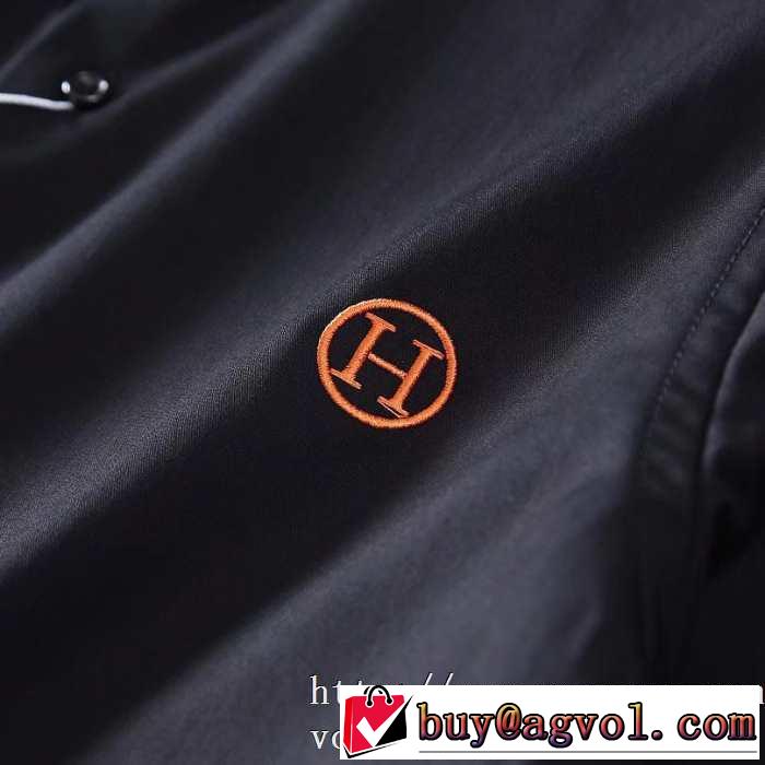 メンズ シャツ 激安 最高級通販 エルメス スーパーコピー ロング シャツHERMES 服サイズ感着こなし カジュアル シンプル 逸品