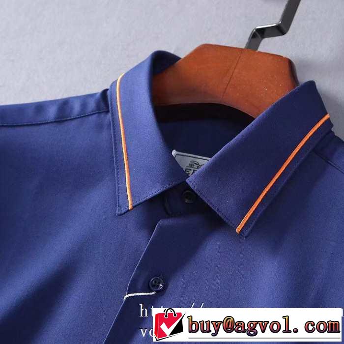 お洒落エルメス 服 メンズ スーツ コーデ シャツ おすすめ HERMES スーパーコピー 品質高さ もちろんトレンド秋冬定番モデル