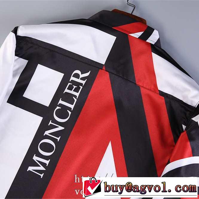 モンクレール シャツ GENIUS GRAIG GREEN LOGO PRINT ブランド コピーMONCLERメンズ 長袖シャツ サイズ感着こなし 新作