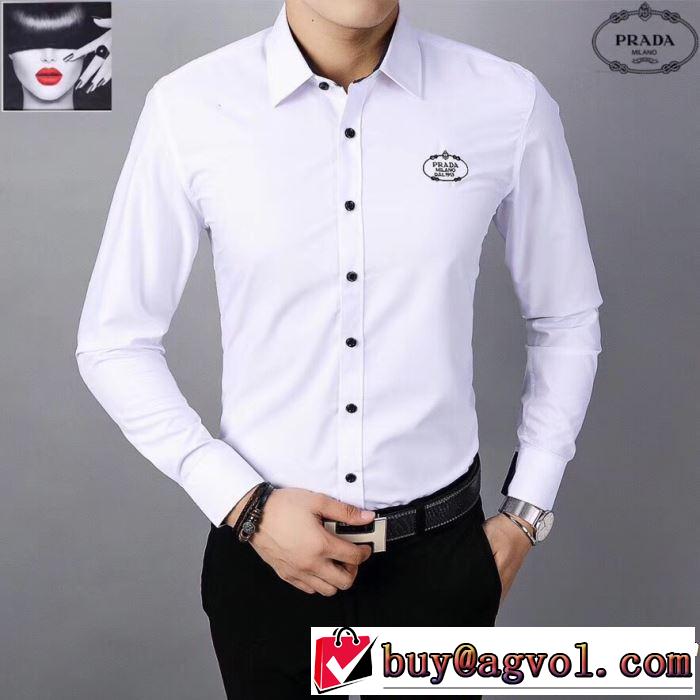 プラダ PRADA 2色可選 2019春夏も引き続きトレンド  長袖 /ロンT/ロングT/ロングTシャツ 夏の王道　適度な上品さ