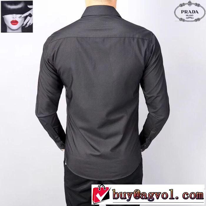 プラダ PRADA 2色可選 2019春夏も引き続きトレンド  長袖 /ロンT/ロングT/ロングTシャツ 夏の王道　適度な上品さ