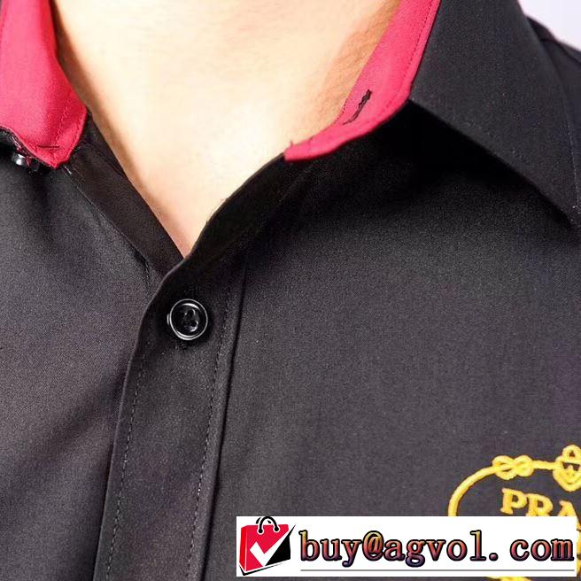 プラダ PRADA 2色可選 2019春夏も引き続きトレンド  長袖 /ロンT/ロングT/ロングTシャツ 夏の王道　適度な上品さ
