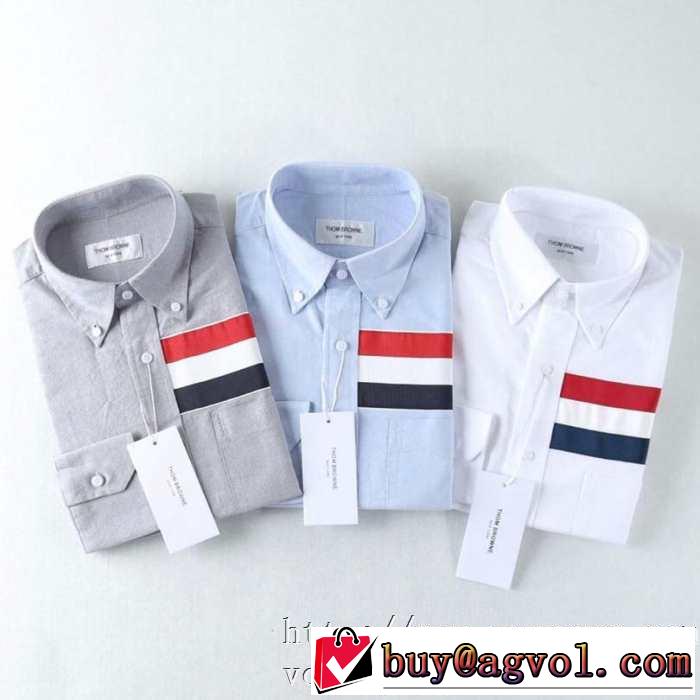  長袖 /ロンT/ロングT/ロングTシャツ 2019春夏トレンドアイテム トムブラウン THOM BROWNE 今年流大人っぽさ 2色可選 