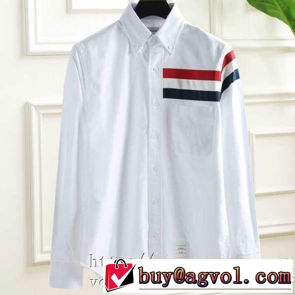 長袖 /ロンT/ロングT/ロングTシャツ 2019春夏トレンドアイテム トムブラウン THOM BROWNE 今年流大人っぽさ 2色可選