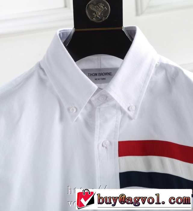 長袖 /ロンT/ロングT/ロングTシャツ 2019春夏トレンドアイテム トムブラウン THOM BROWNE 今年流大人っぽさ 2色可選