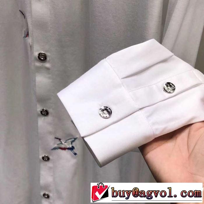 長袖 /ロンT/ロングT/ロングTシャツ 2019春夏トレンドアイテム トムブラウン THOM BROWNE 今年流大人っぽさ 2色可選