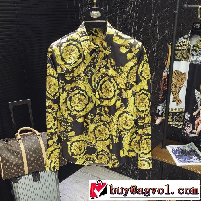  2019春夏も引き続き人気セール ヴェルサーチVERSACE 長袖 /ロンT/ロングT/ロングTシャツ 甘過ぎず大人な印象に 